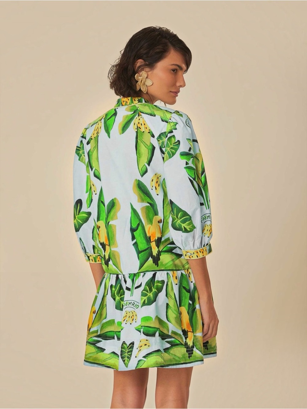NWT FARM Rio Summer Foliage Dress Size M - Picture 3 of 14